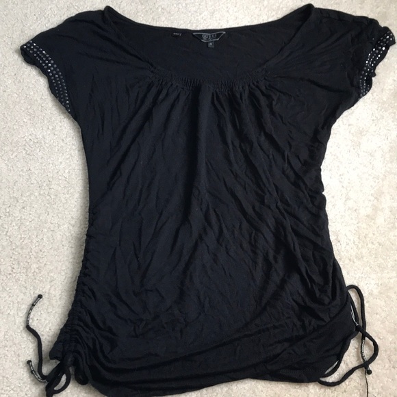 Black short sleeve top - Picture 1 of 2